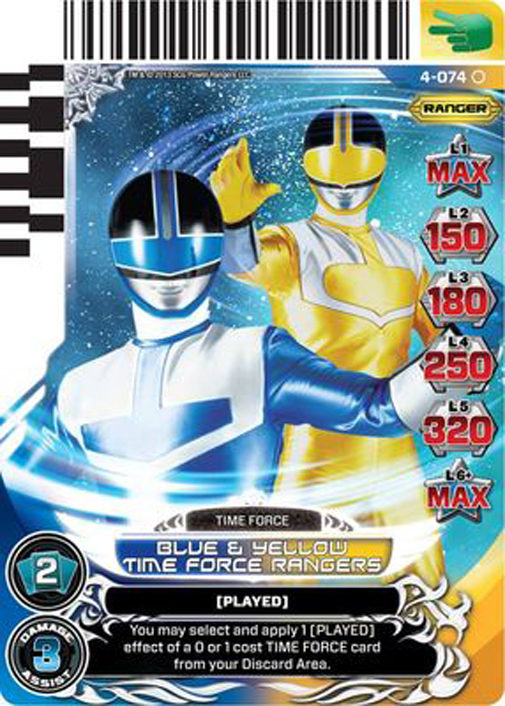 Blue and Yellow Time Force Ranger 074